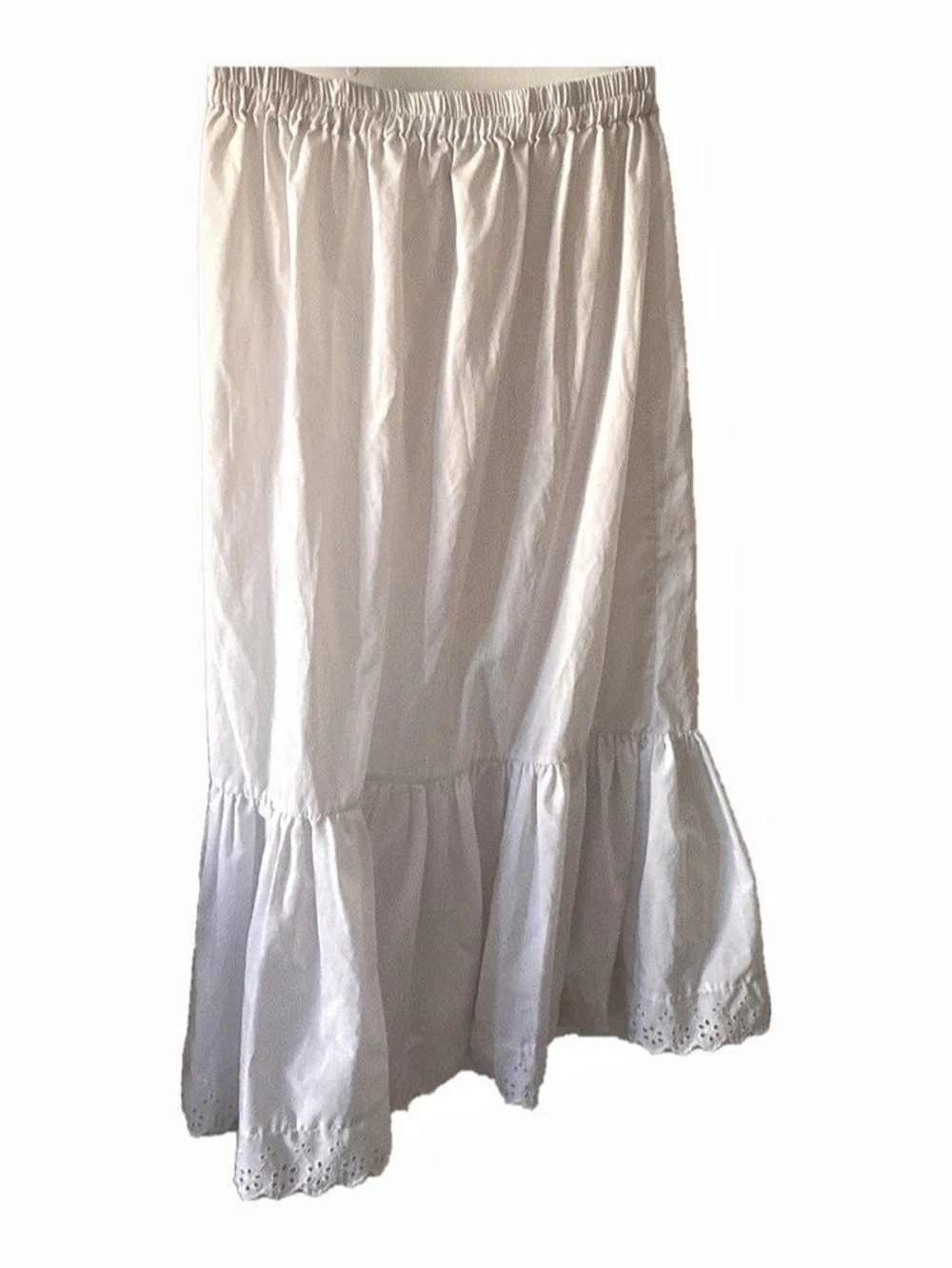 White eyelet skirt